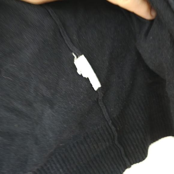 Hollister Sweater Womens Medium Navy Blue Pockets Mock Neck Preppy - Picture 4 of 9